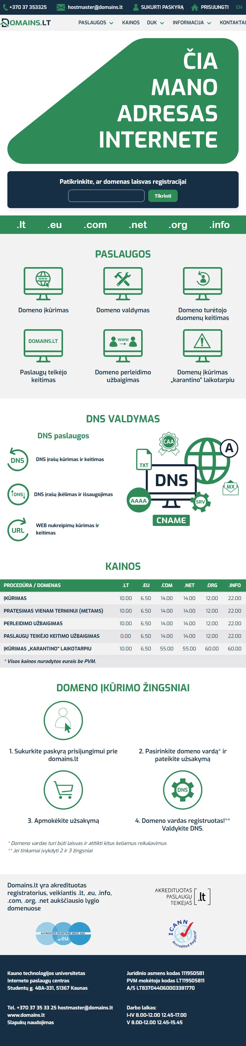 backlink from domains.lt