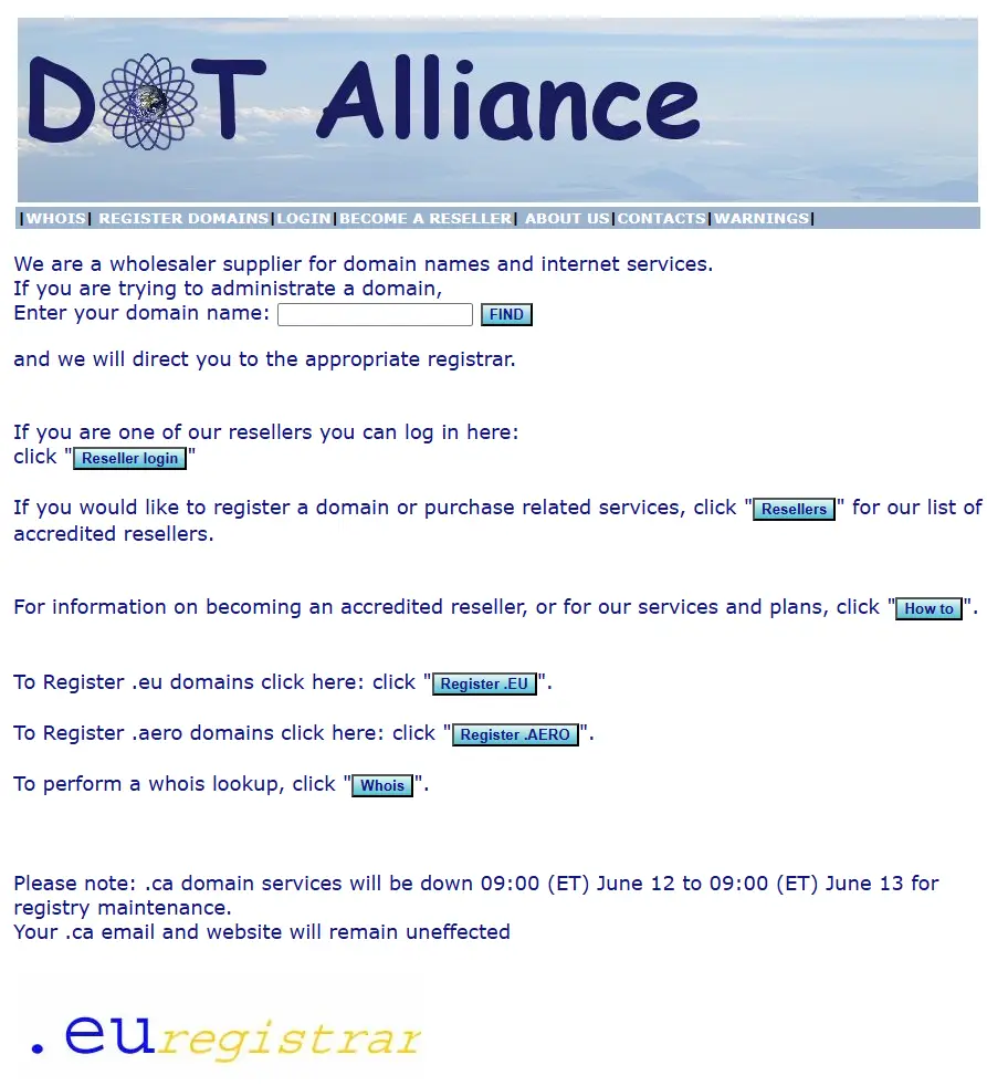 backlink from dotalliance.com