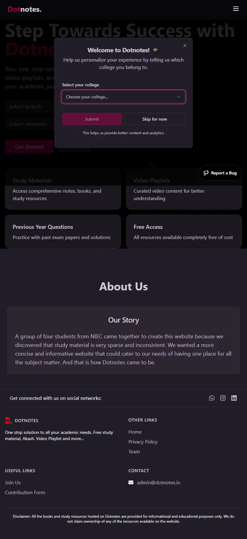 backlink from dotnotes.in
