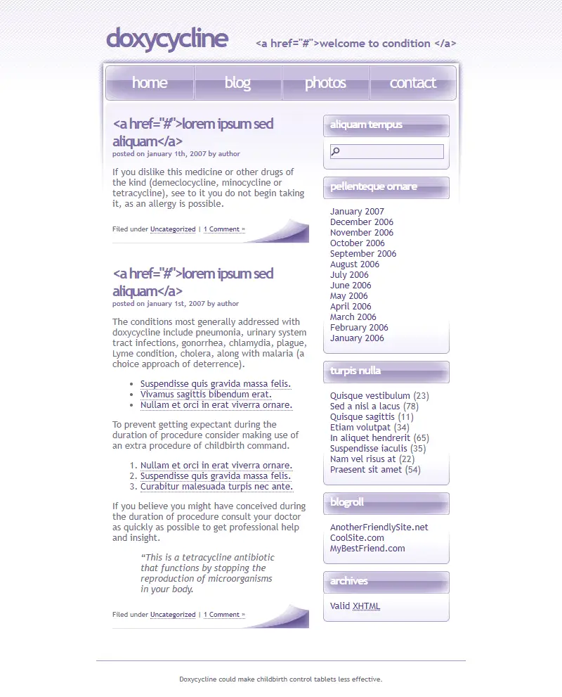 backlink from doxycycline.directory