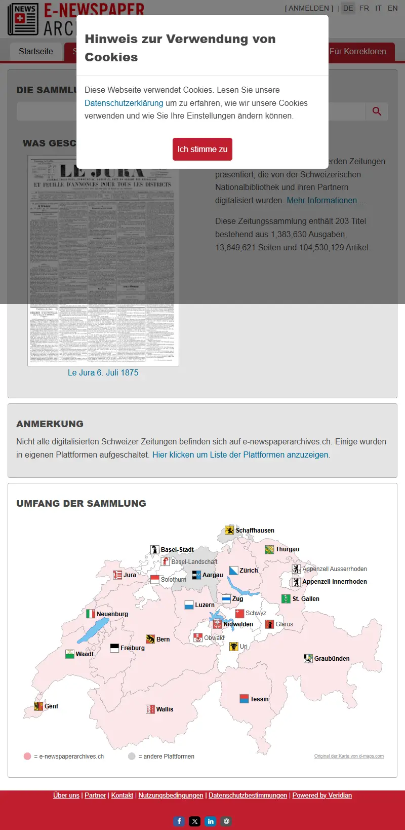 backlink from e-newspaperarchives.ch
