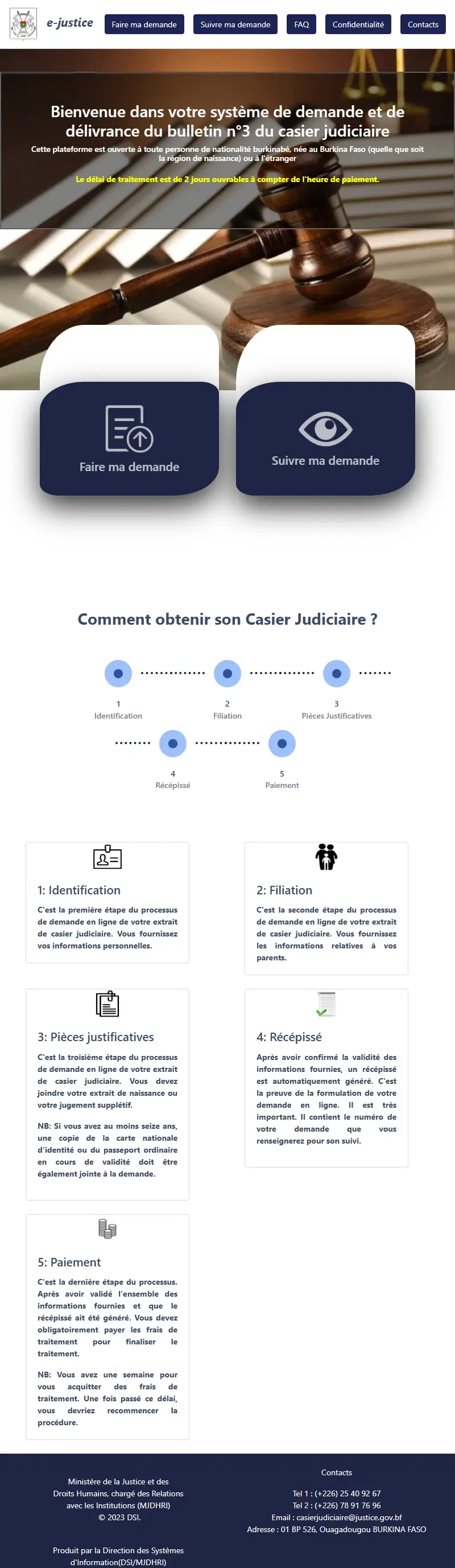 backlink from ecasier-judiciaire.gov.bf