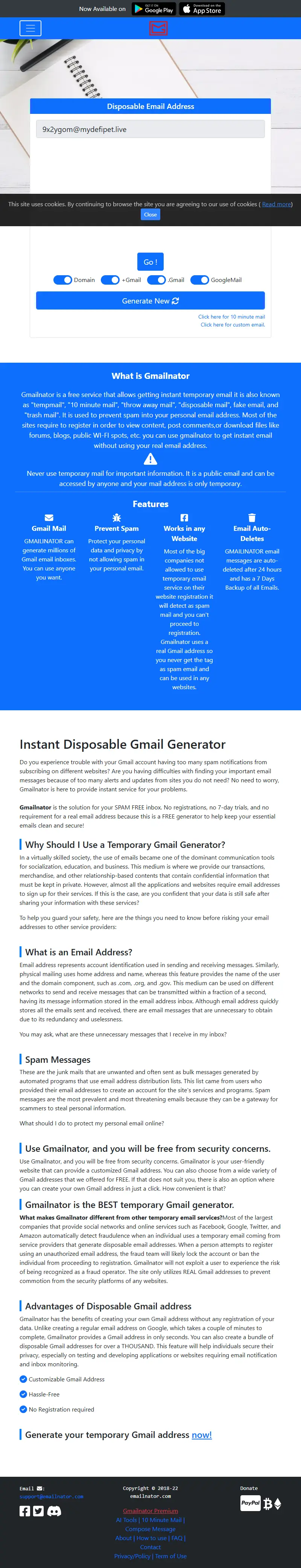 backlink from emailnator.com