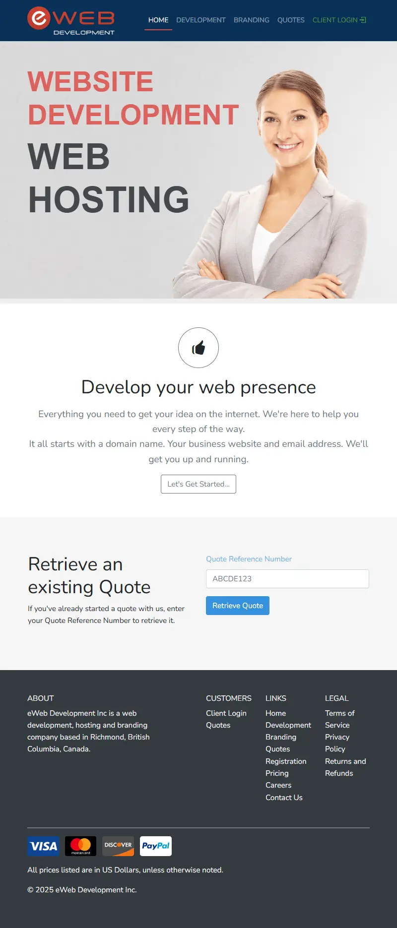 backlink from ewebdevelopment.com