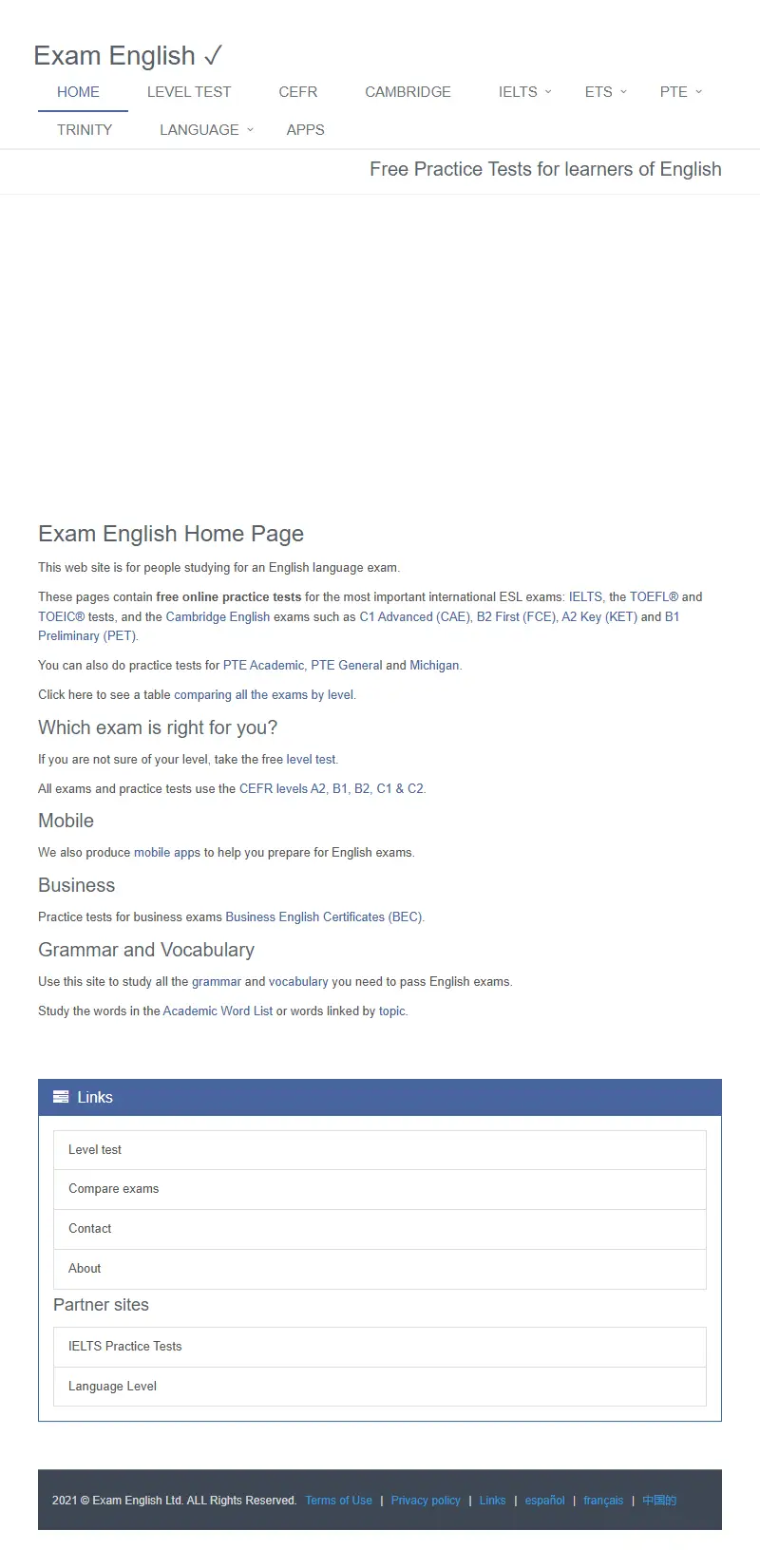 backlink from examenglish.com