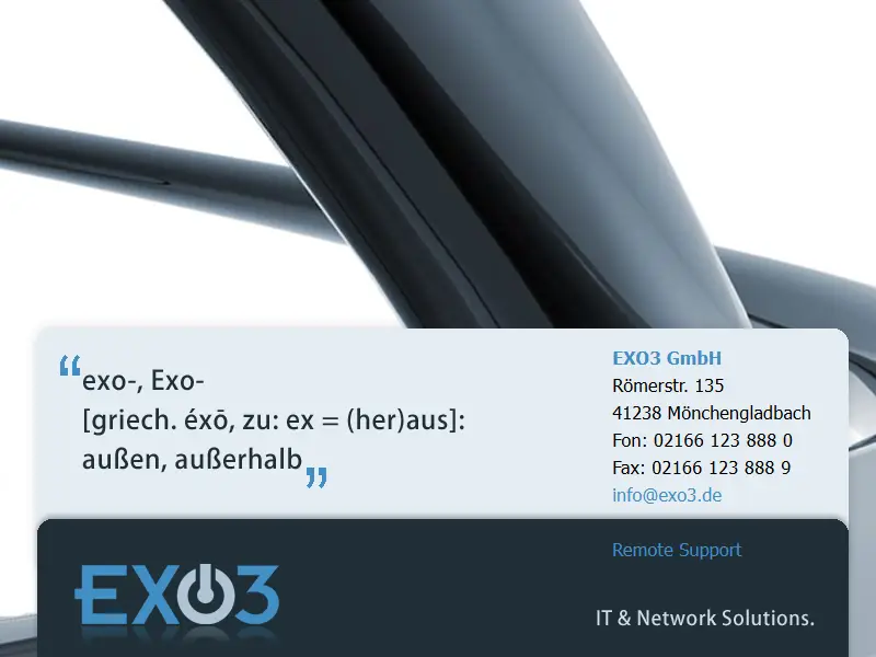 backlink from exo3.de