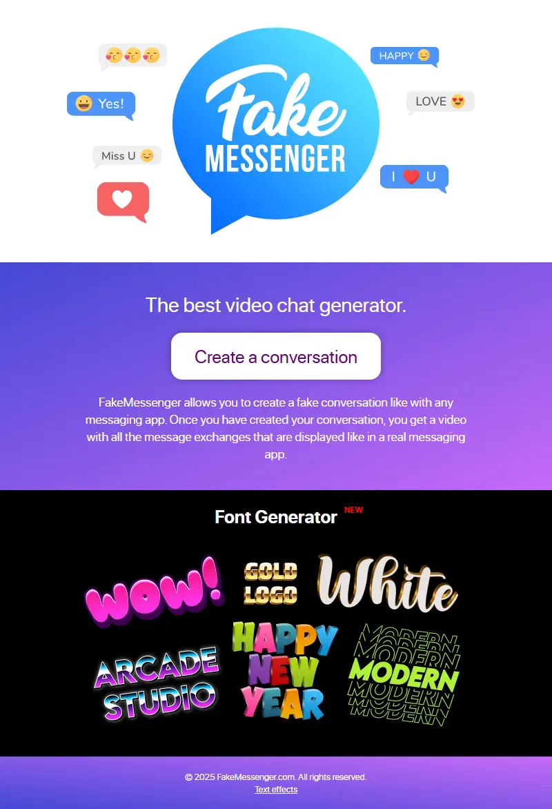 backlink from fakemessenger.com