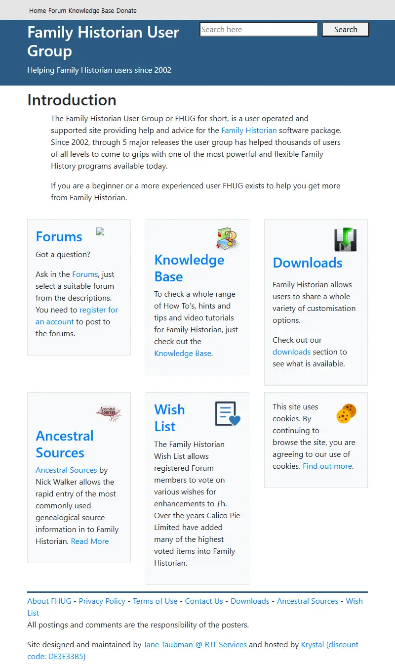 backlink from fhug.org.uk