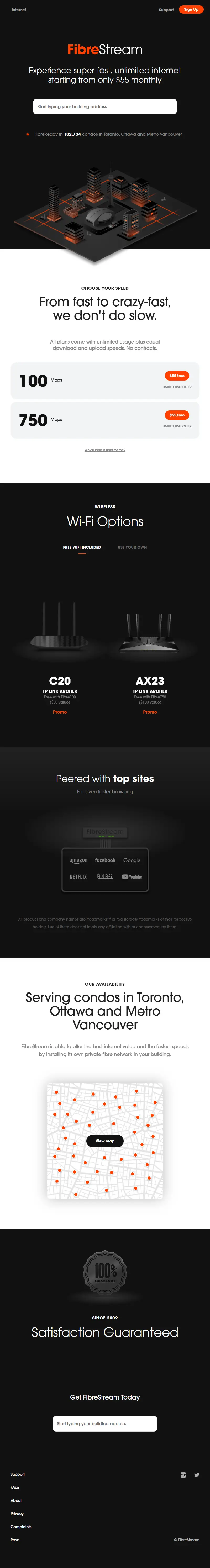 backlink from fibrestream.ca