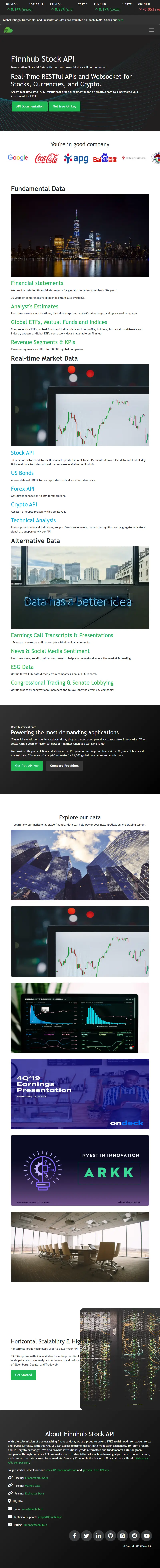backlink from finnhub.io