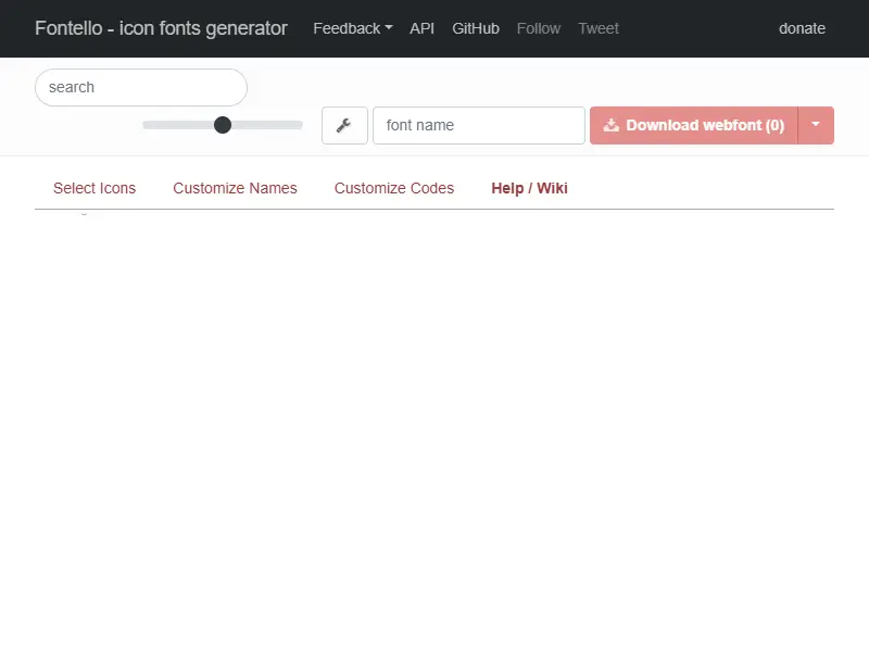 backlink from fontello.com
