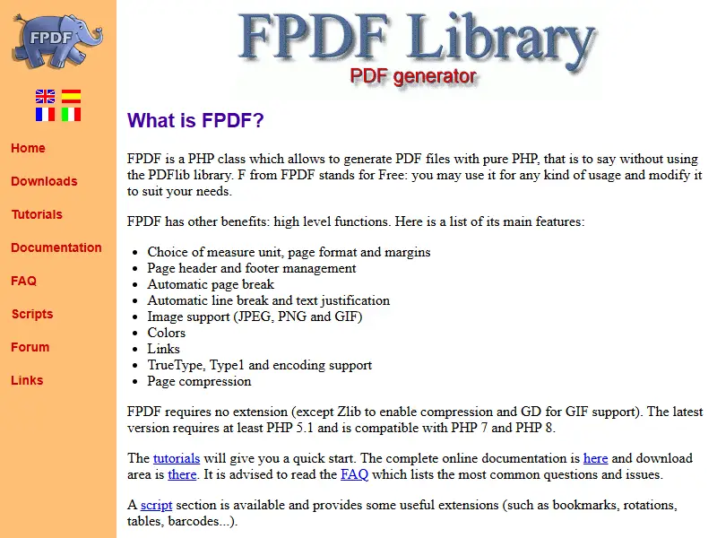 backlink from fpdf.org