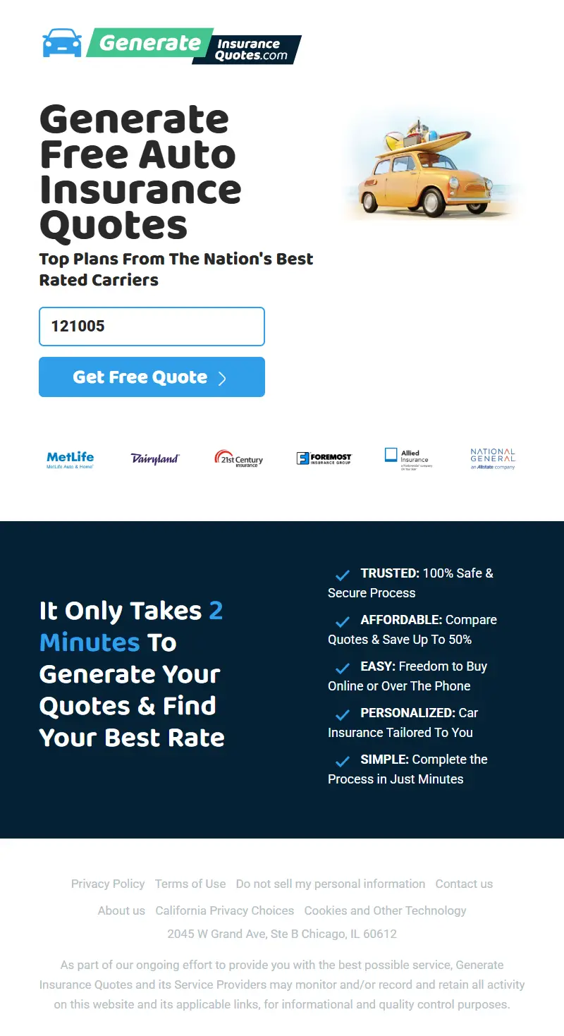 backlink from generateinsurancequotes.com
