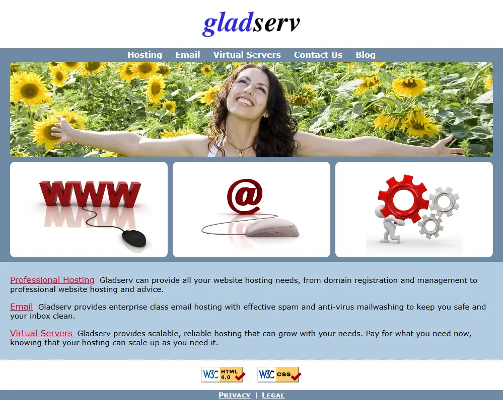 backlink from gladserv.com