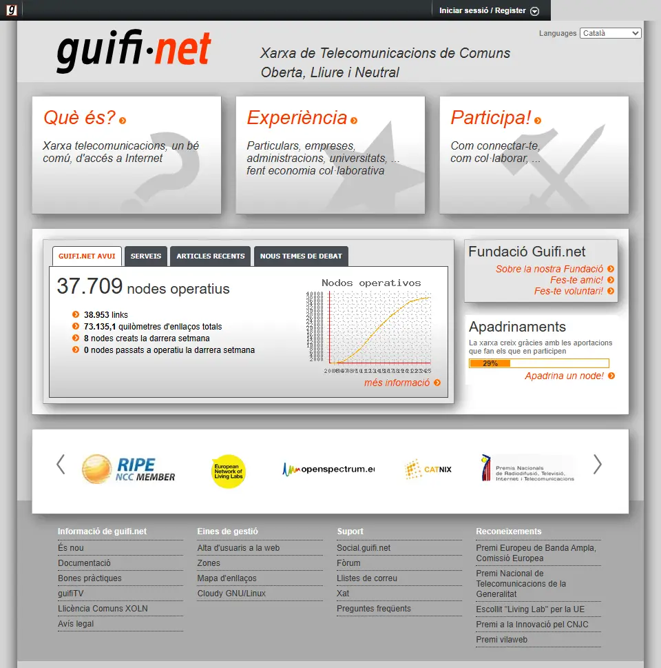 backlink from guifi.net