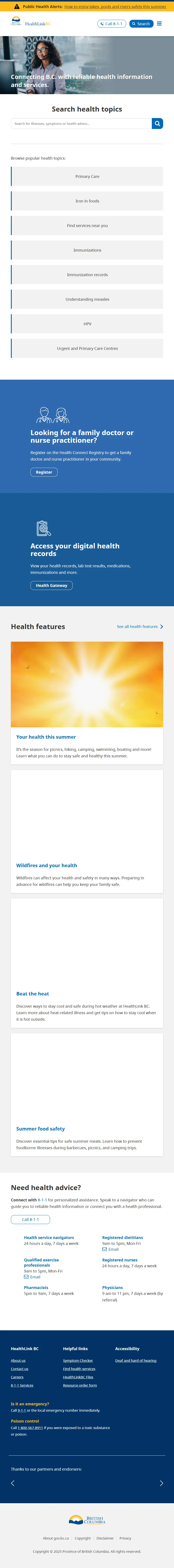 backlink from healthlinkbc.ca