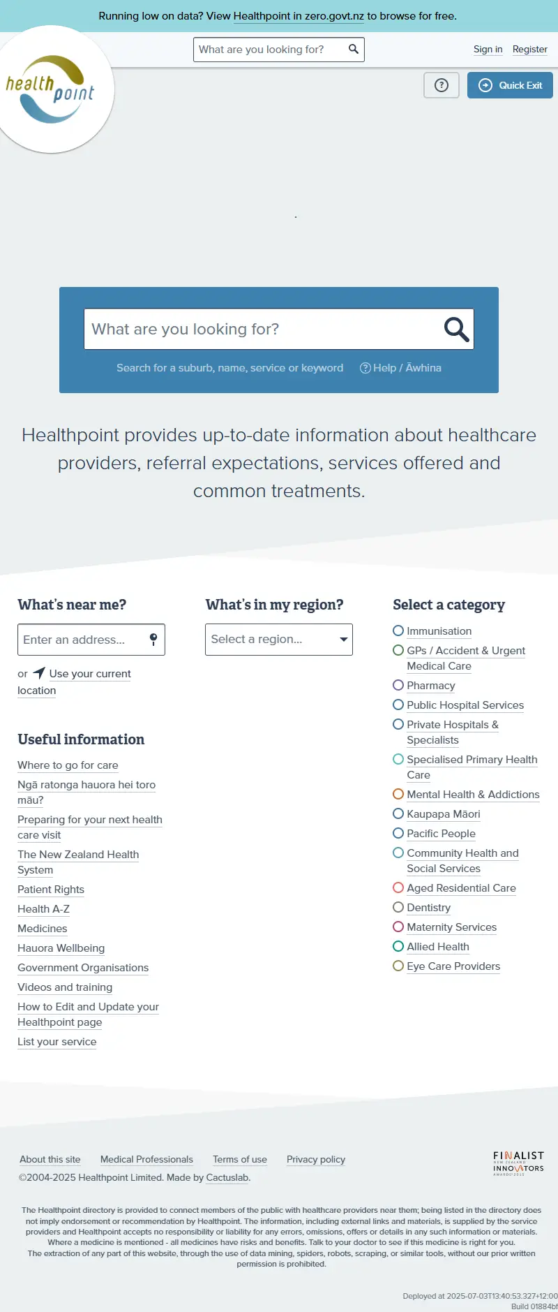 backlink from healthpoint.co.nz