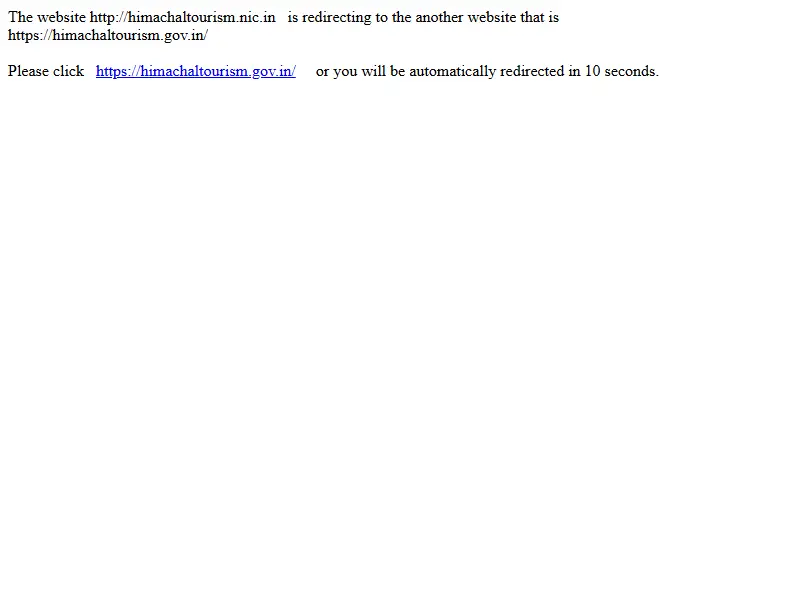 backlink from himachaltourism.nic.in