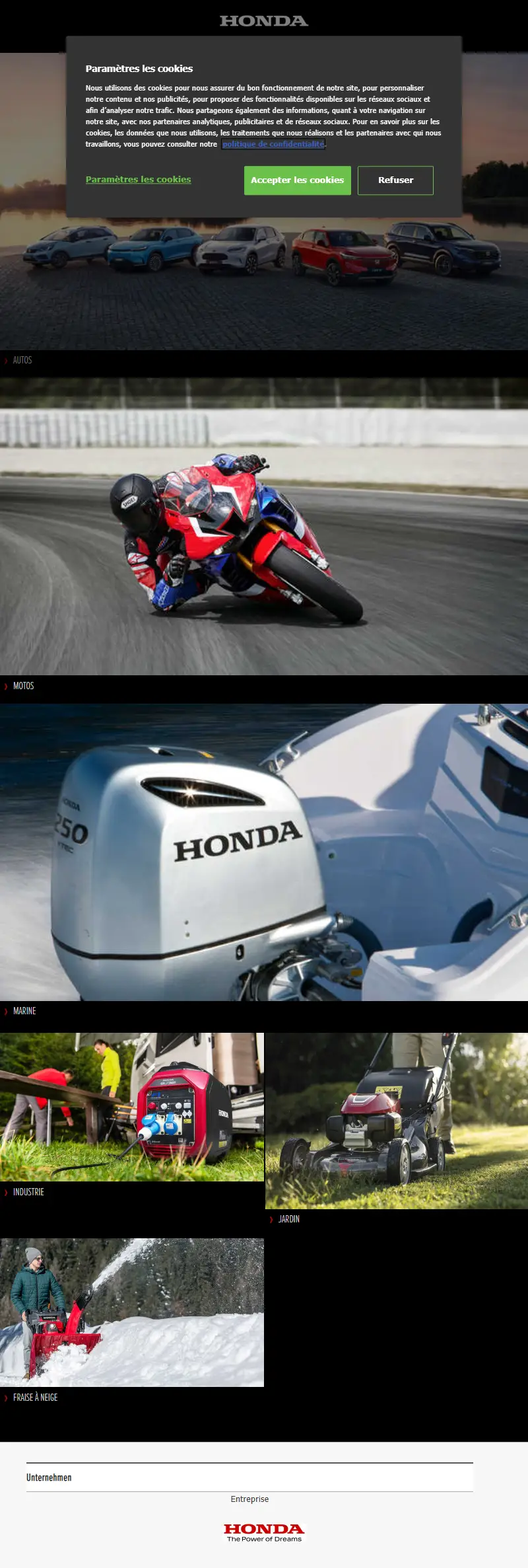 backlink from honda.fr