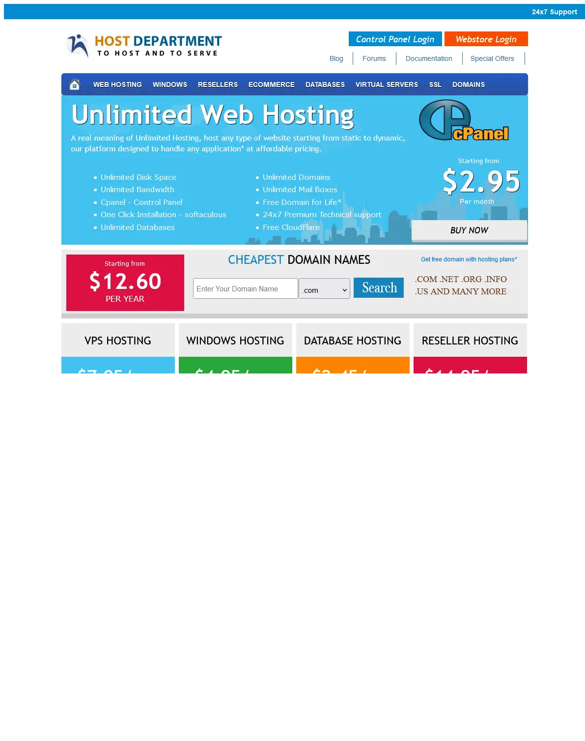 backlink from hostdepartment.com