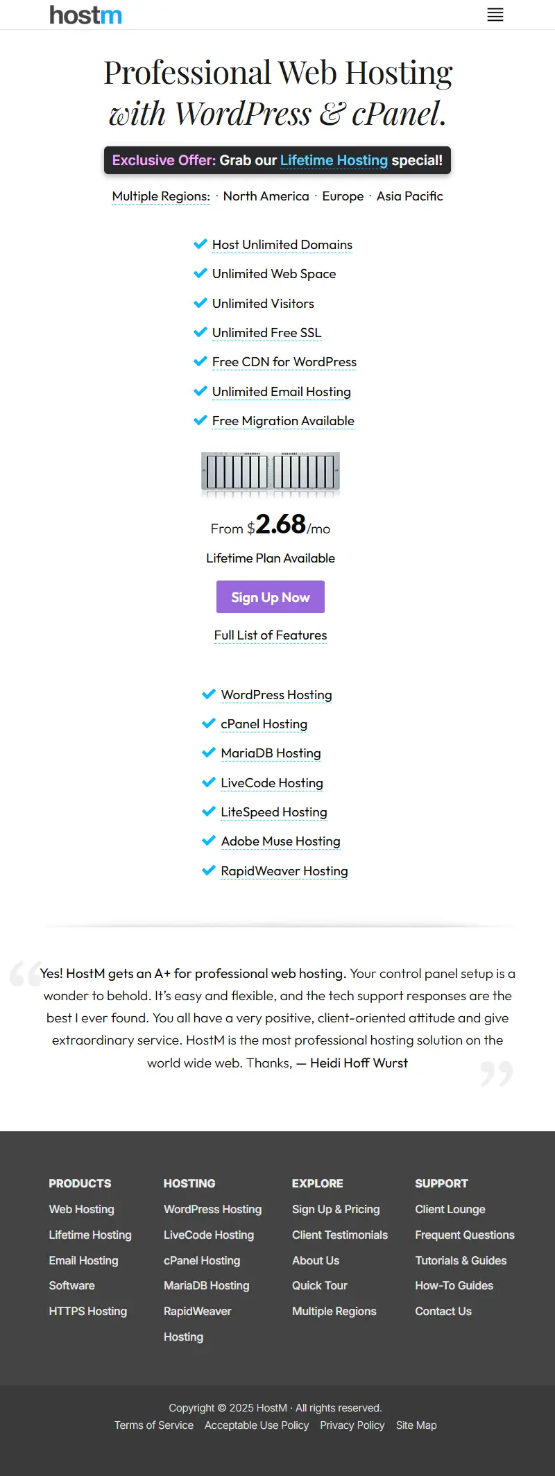 backlink from hostm.net