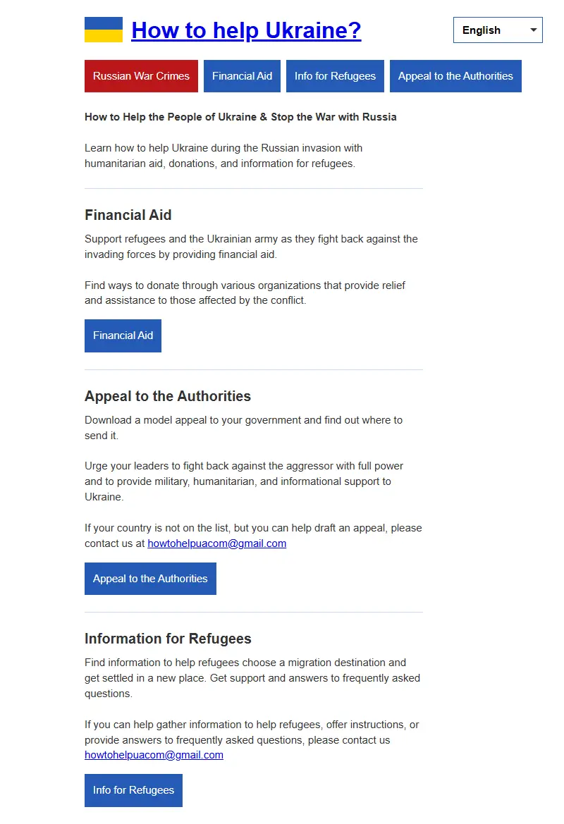 backlink from howtohelpua.com