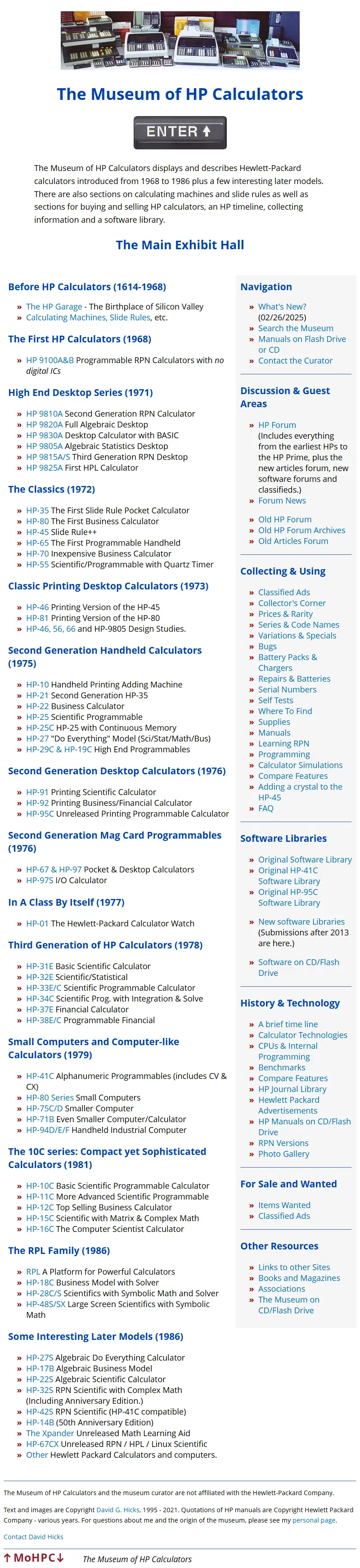 backlink from hpmuseum.org