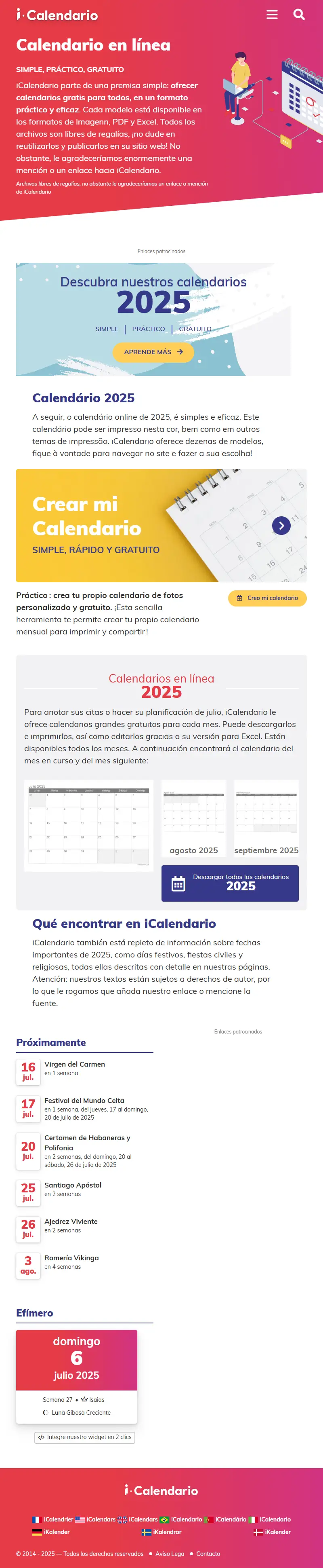 backlink from icalendario.net