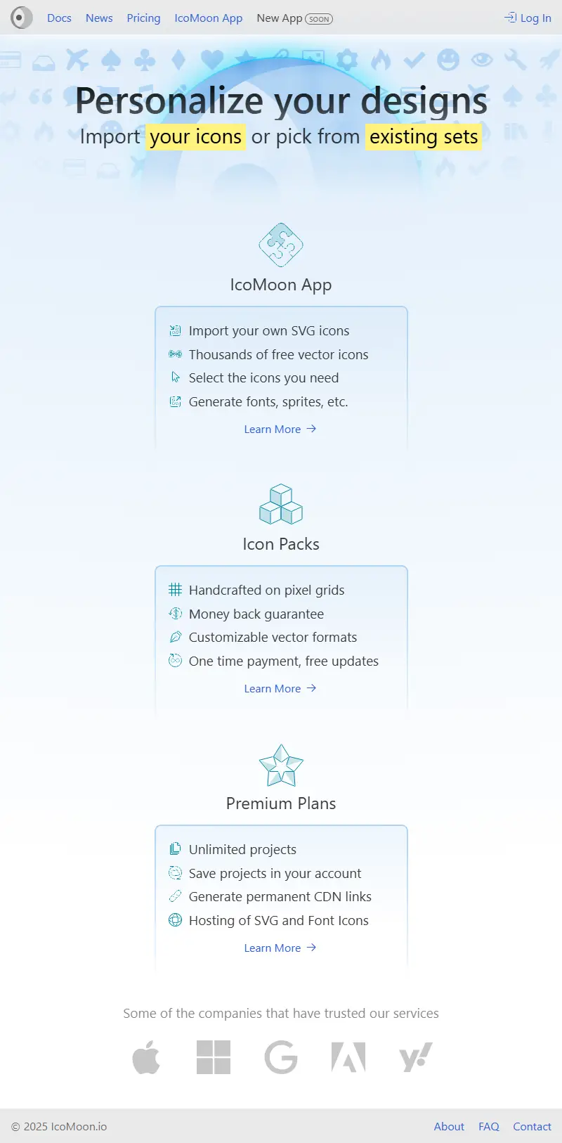 backlink from icomoon.io