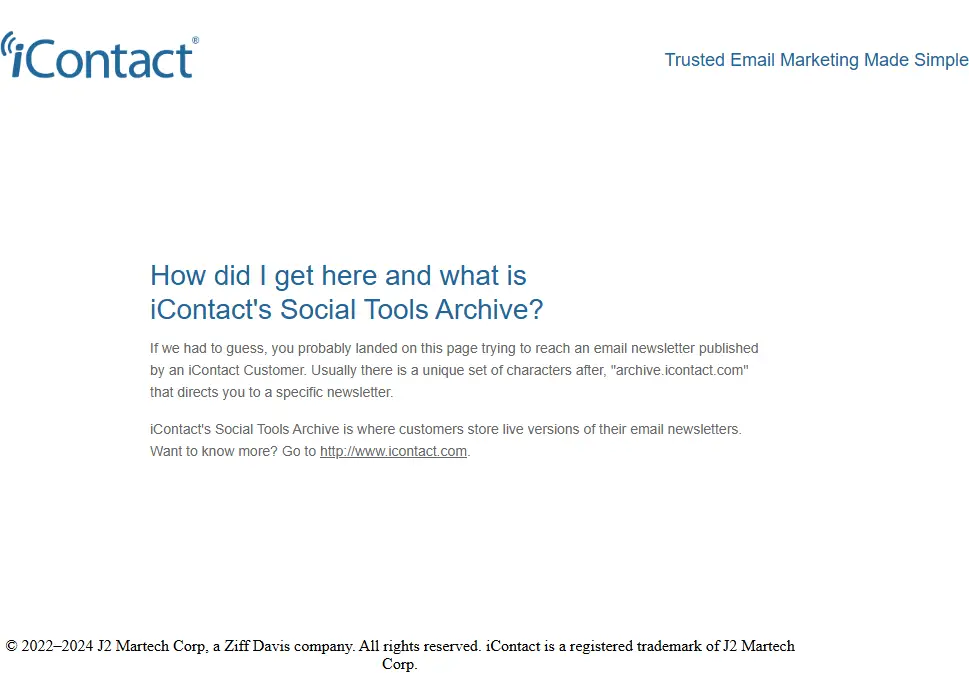 backlink from icontact-archive.com