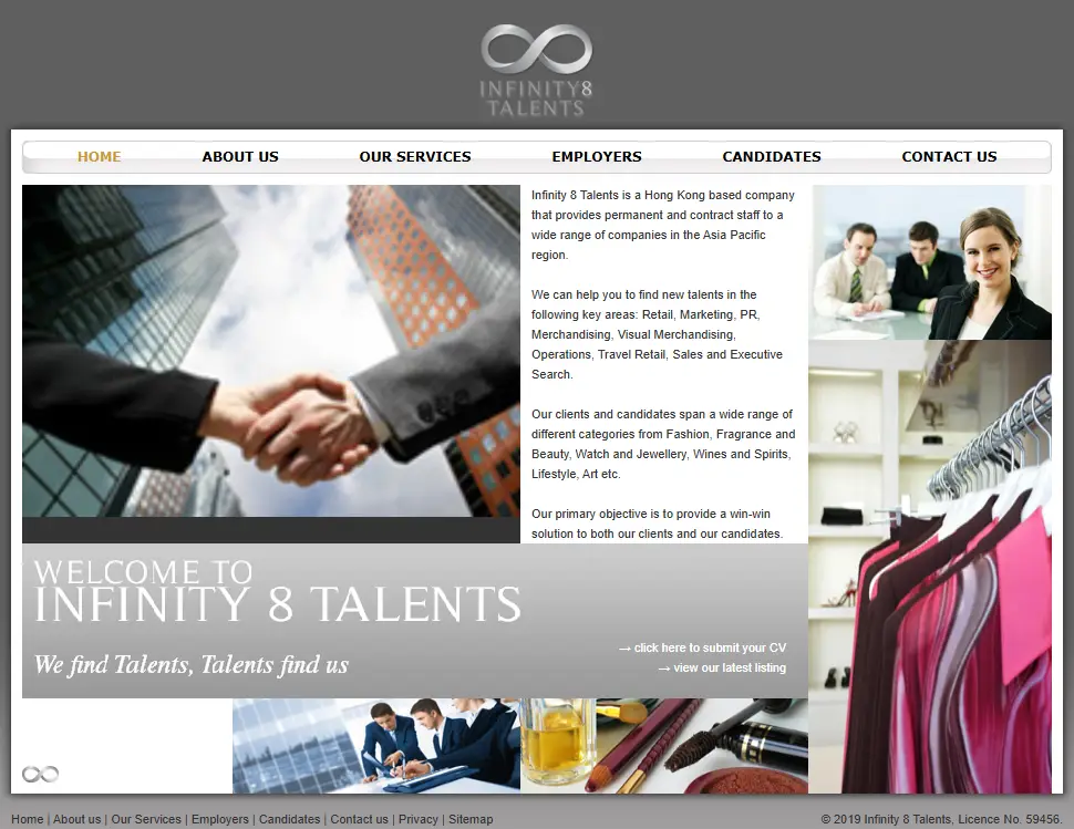 backlink from infinity8talents.com