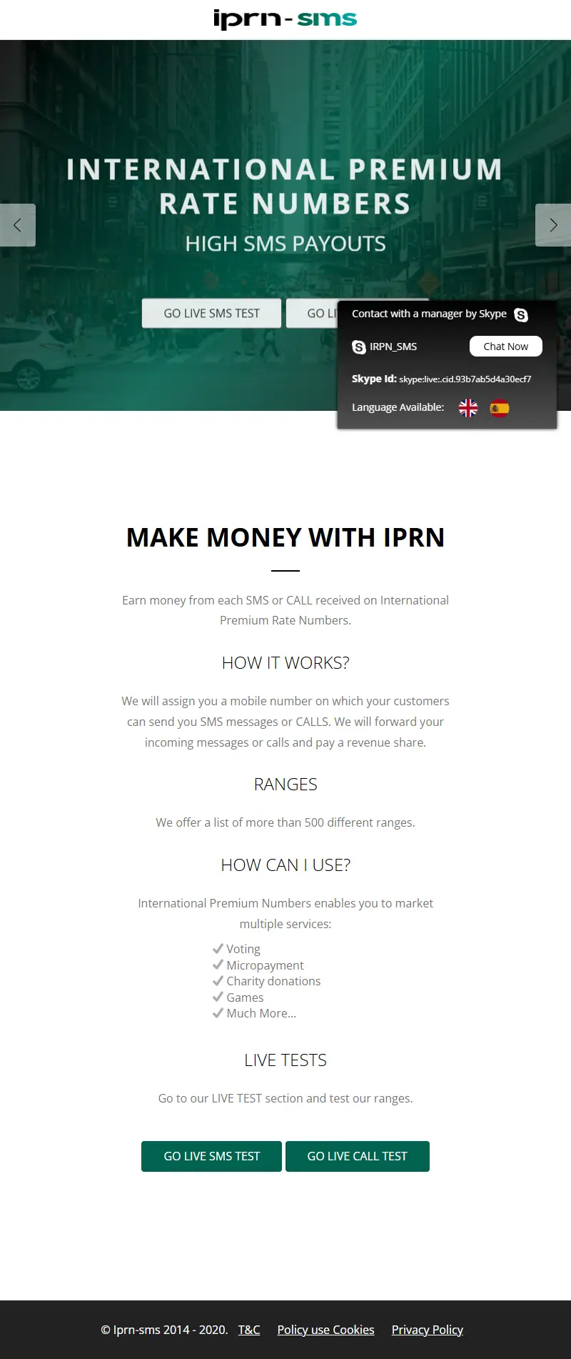 backlink from iprn-sms.com