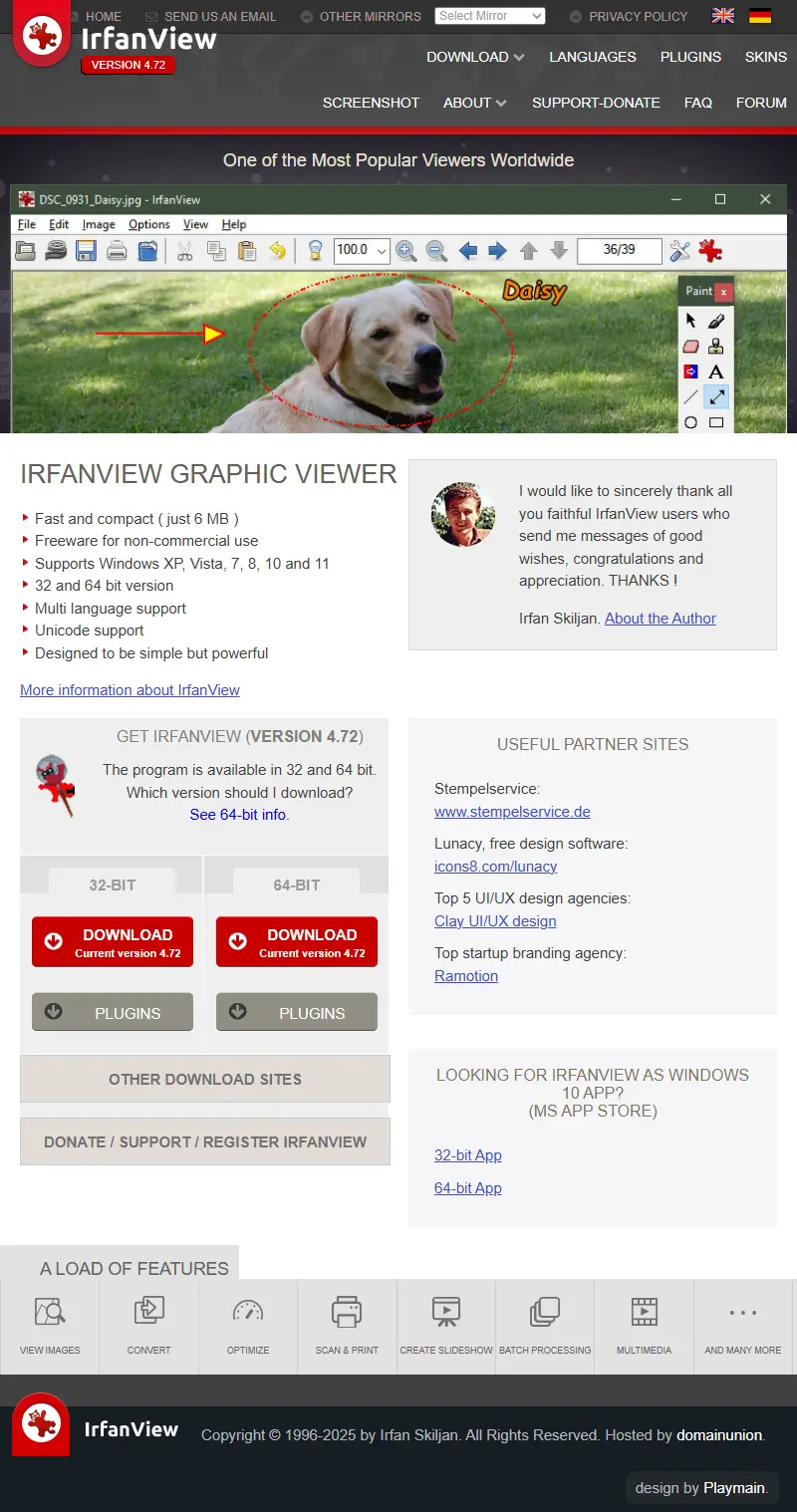 backlink from irfanview.com