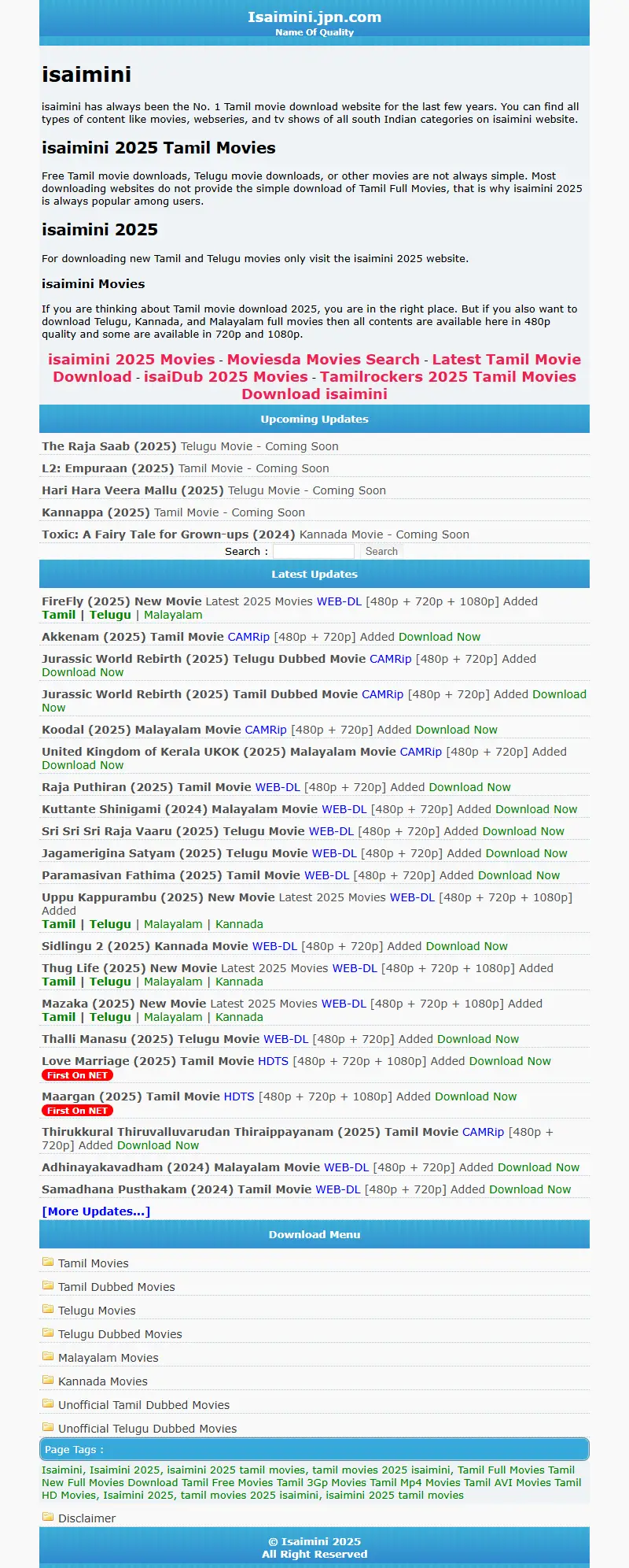backlink from isaimini.er.in