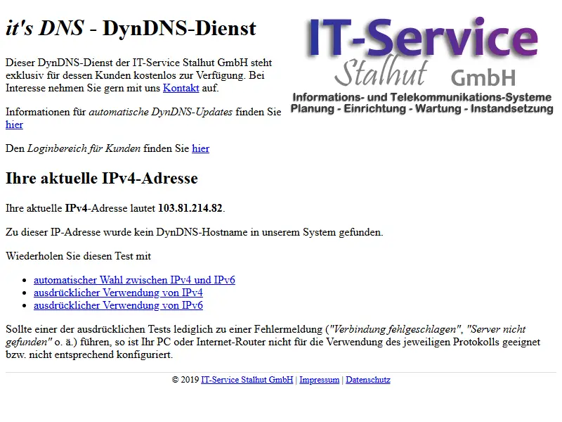 backlink from itsdns.de