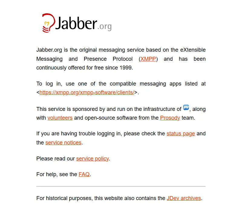 backlink from jabber.org