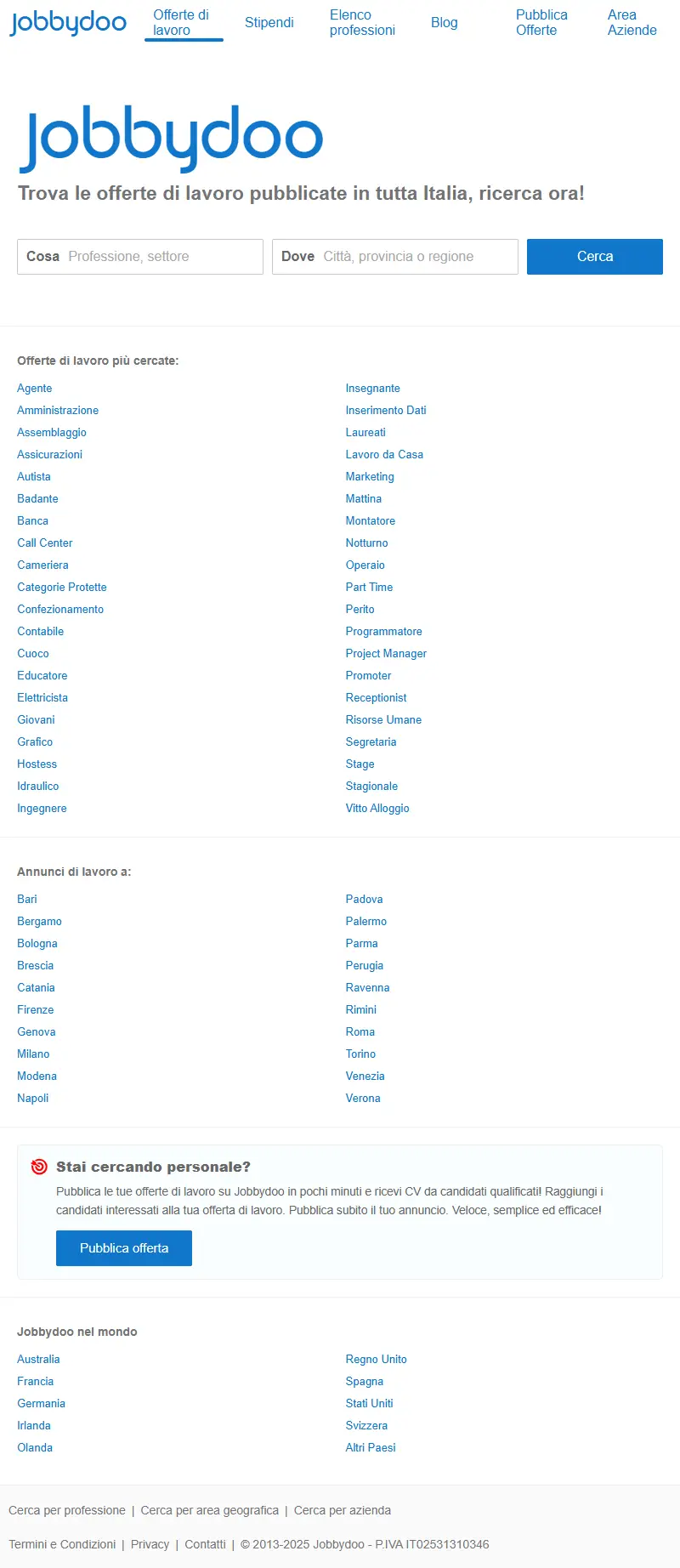backlink from jobbydoo.it