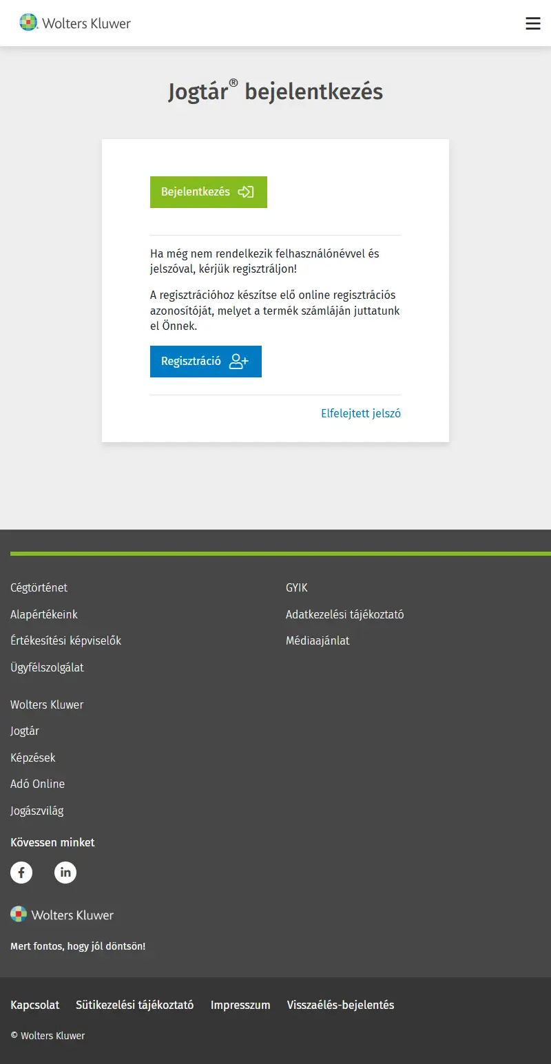 backlink from jogtar.hu