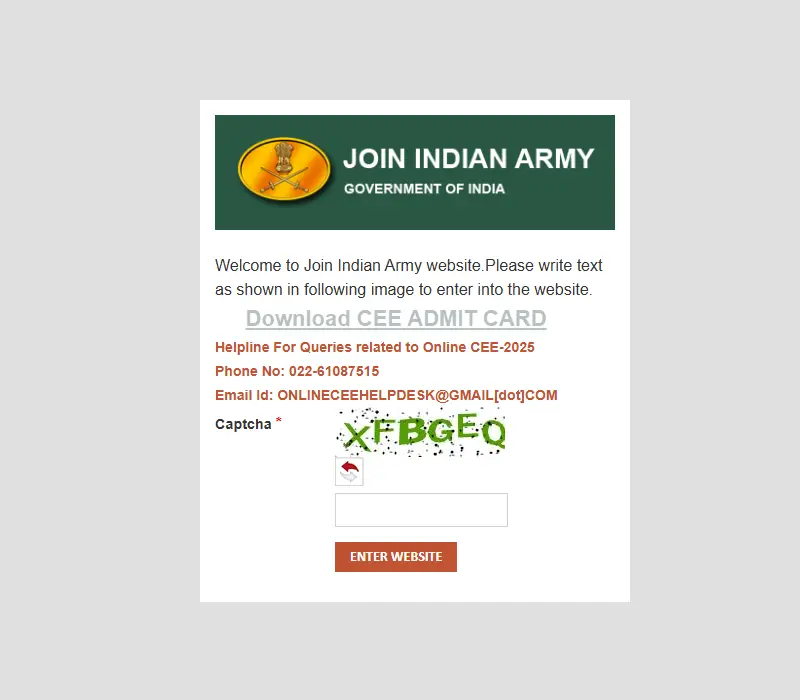 backlink from joinindianarmy.nic.in