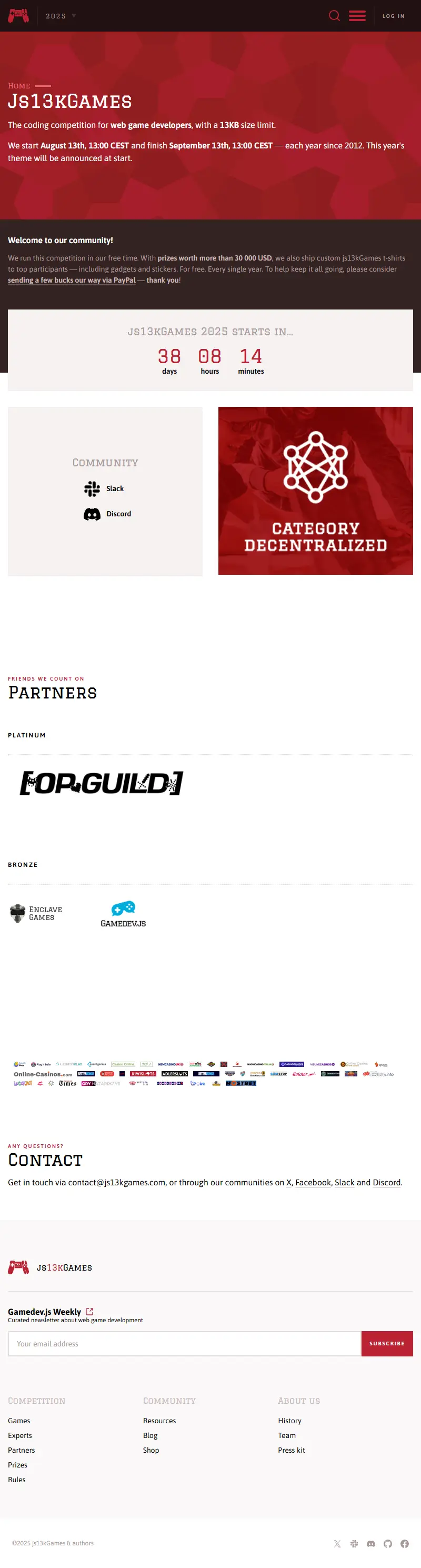 backlink from js13kgames.com