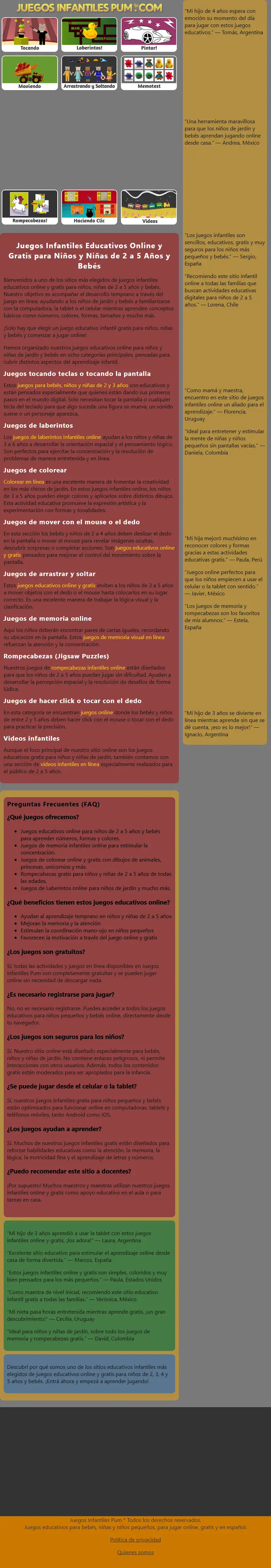 backlink from juegosinfantilespum.com
