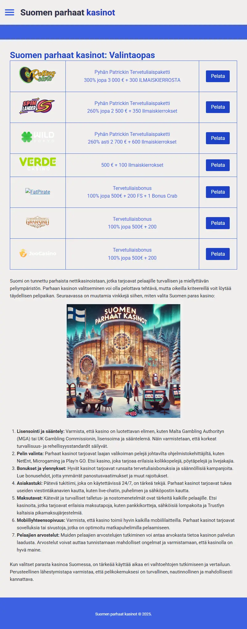 backlink from kingspizza.fi