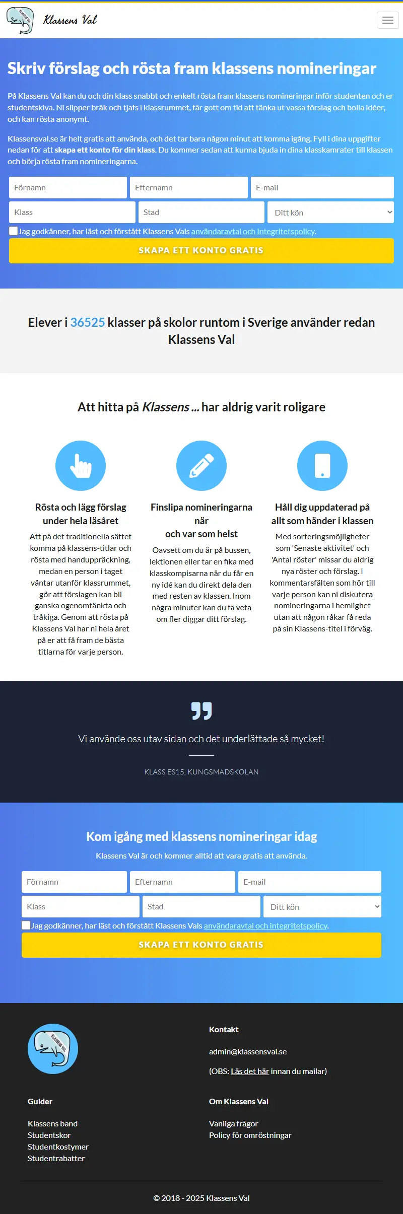 backlink from klassensval.se