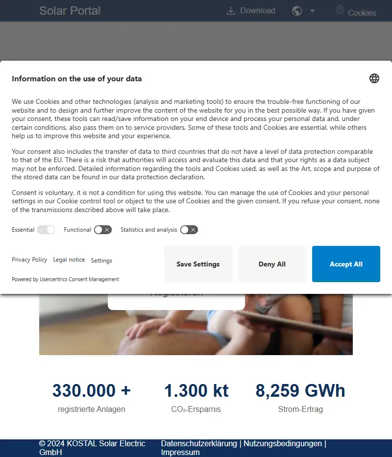 backlink from kostal-solar-portal.com