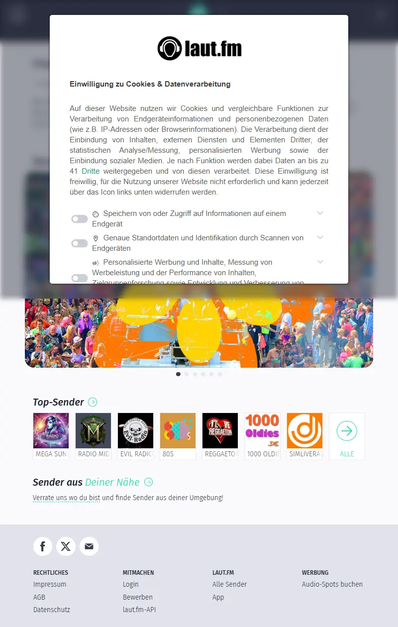 backlink from laut.fm
