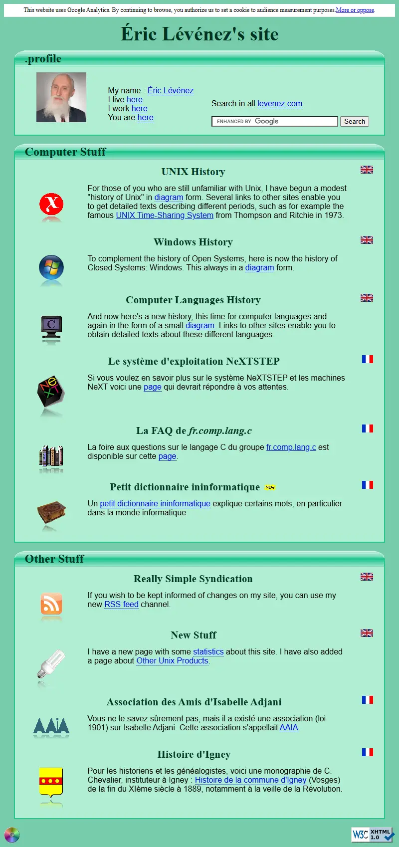 backlink from levenez.com