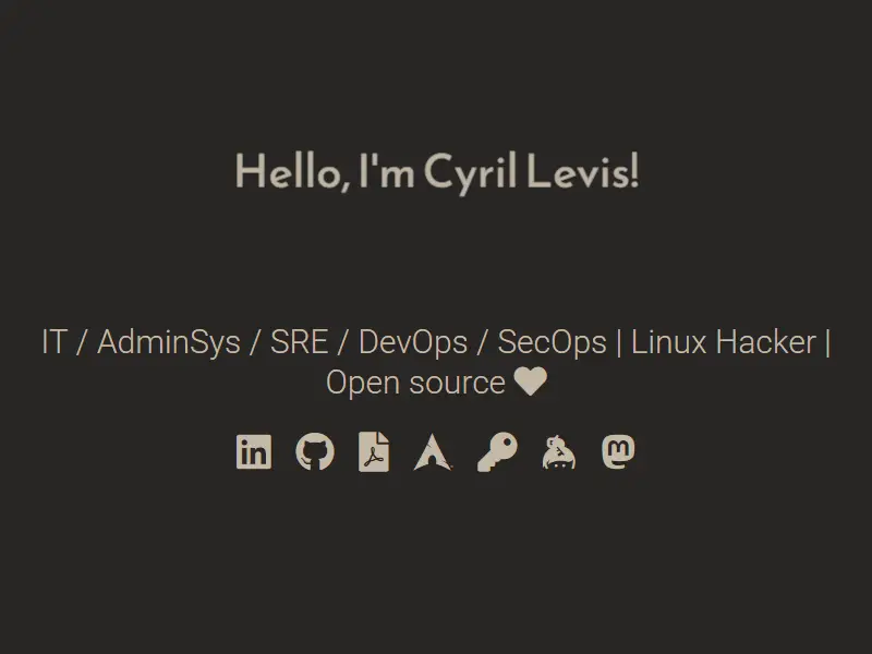 backlink from levis.name