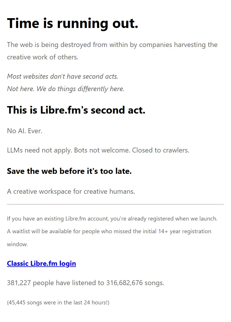 backlink from libre.fm