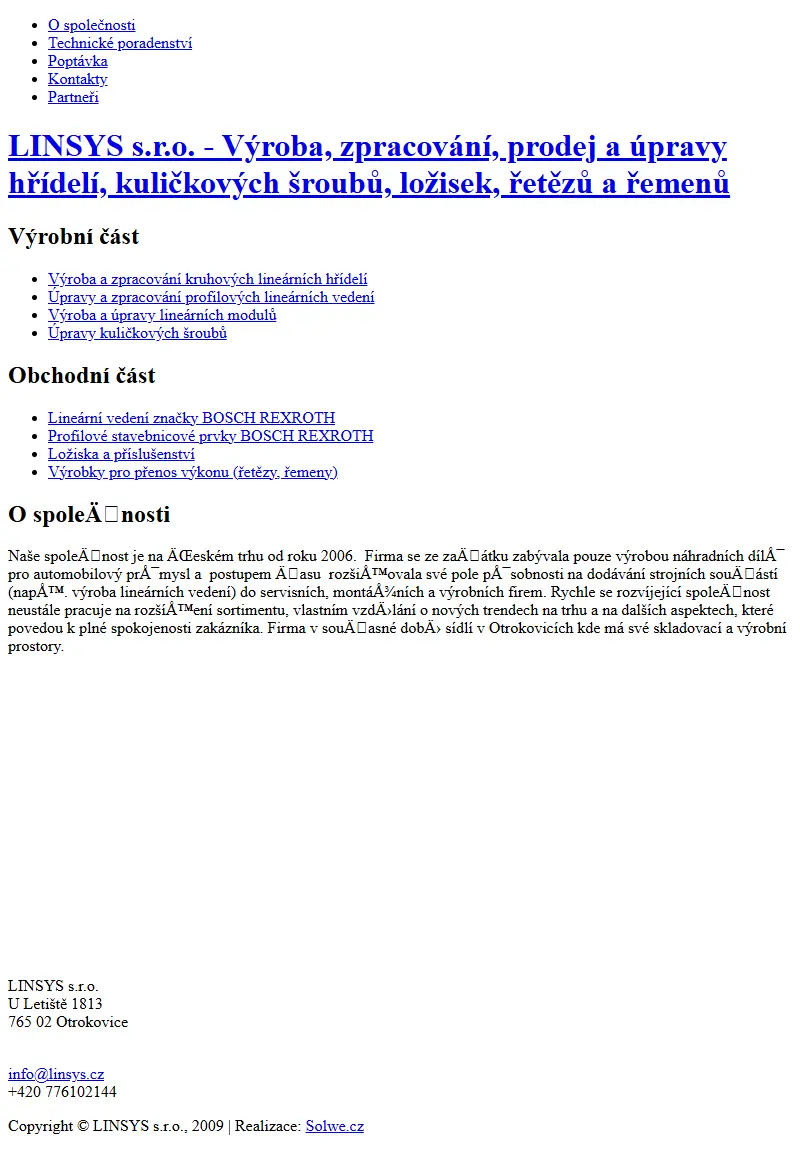 backlink from linsys.cz
