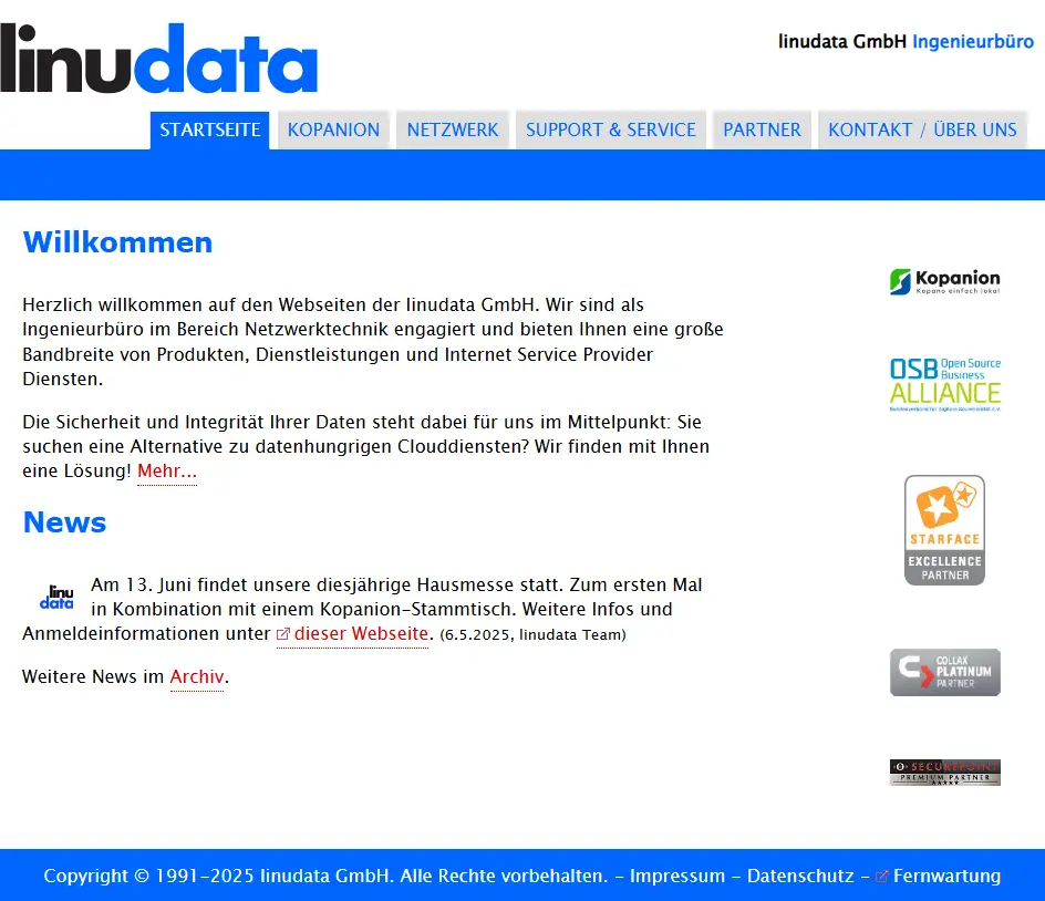 backlink from linudata.de